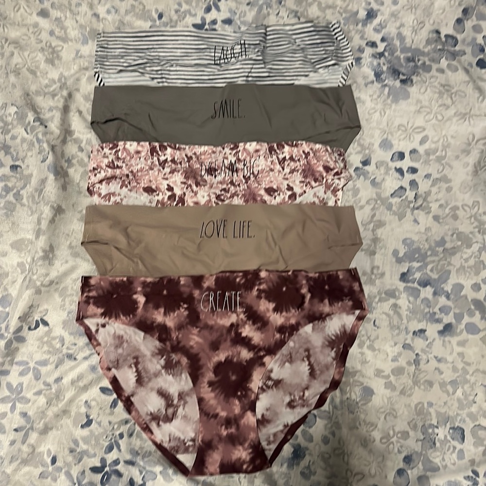 5pk laser inspirational bikini Size L Rae Dunn?